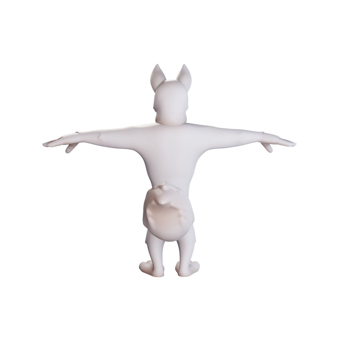 Cartoon Dog Mascot 3D Model – Rigged Character for Animation, Blender - View 15
