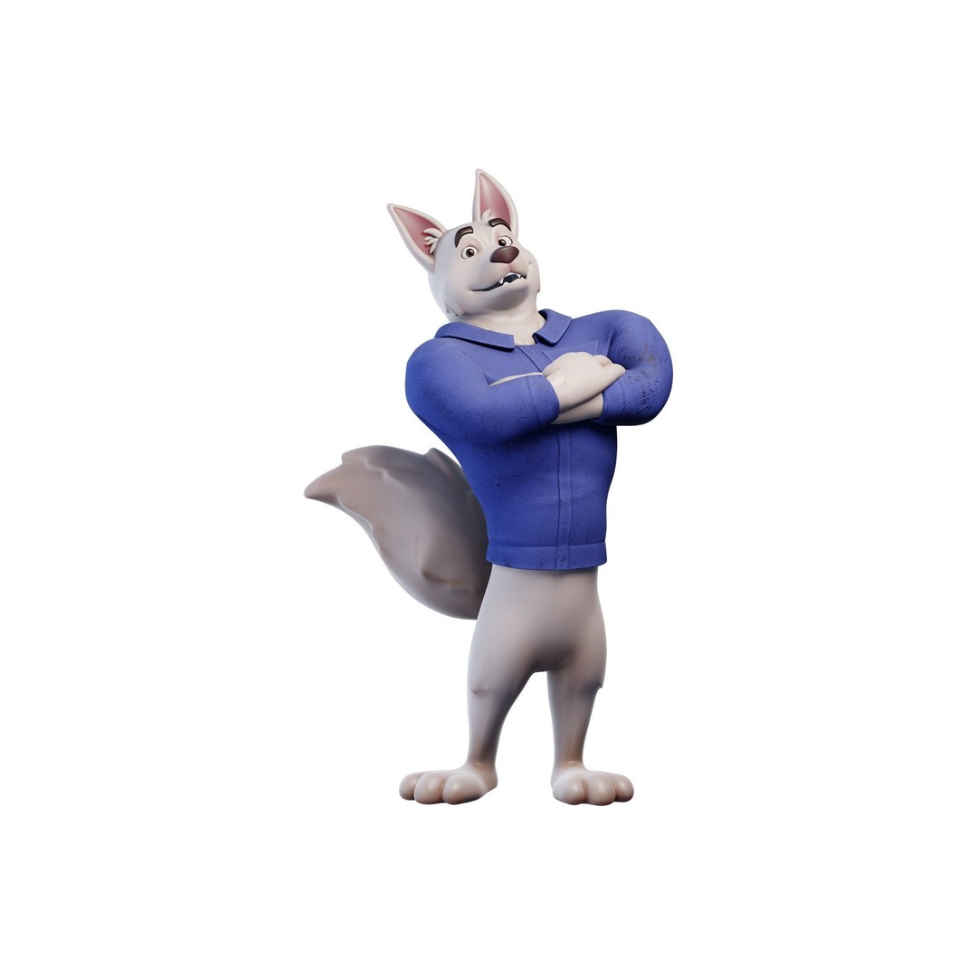 Cartoon Dog Mascot 3D Model – Rigged Character for Animation, Blender - View 18