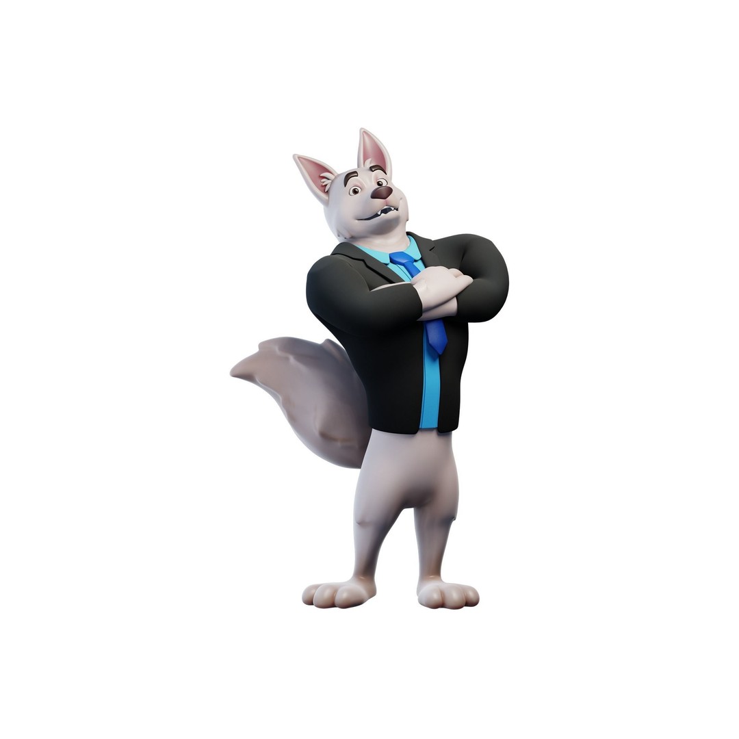 Cartoon Dog Mascot 3D Model – Rigged Character for Animation, Blender - View 20