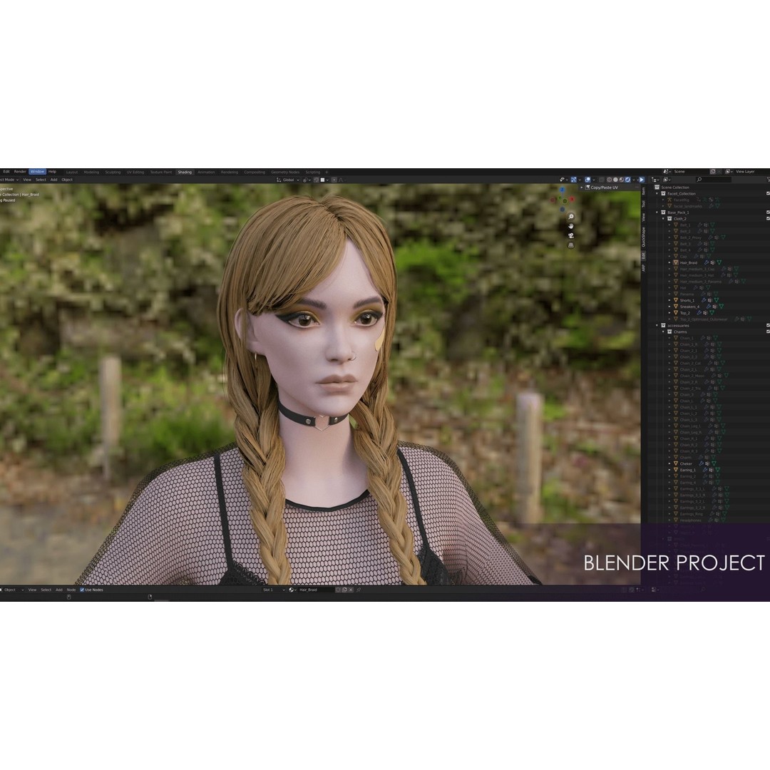 Casual Wear Girls Pack 1 3D Model – Realistic Stylized Characters, FBX - View 26