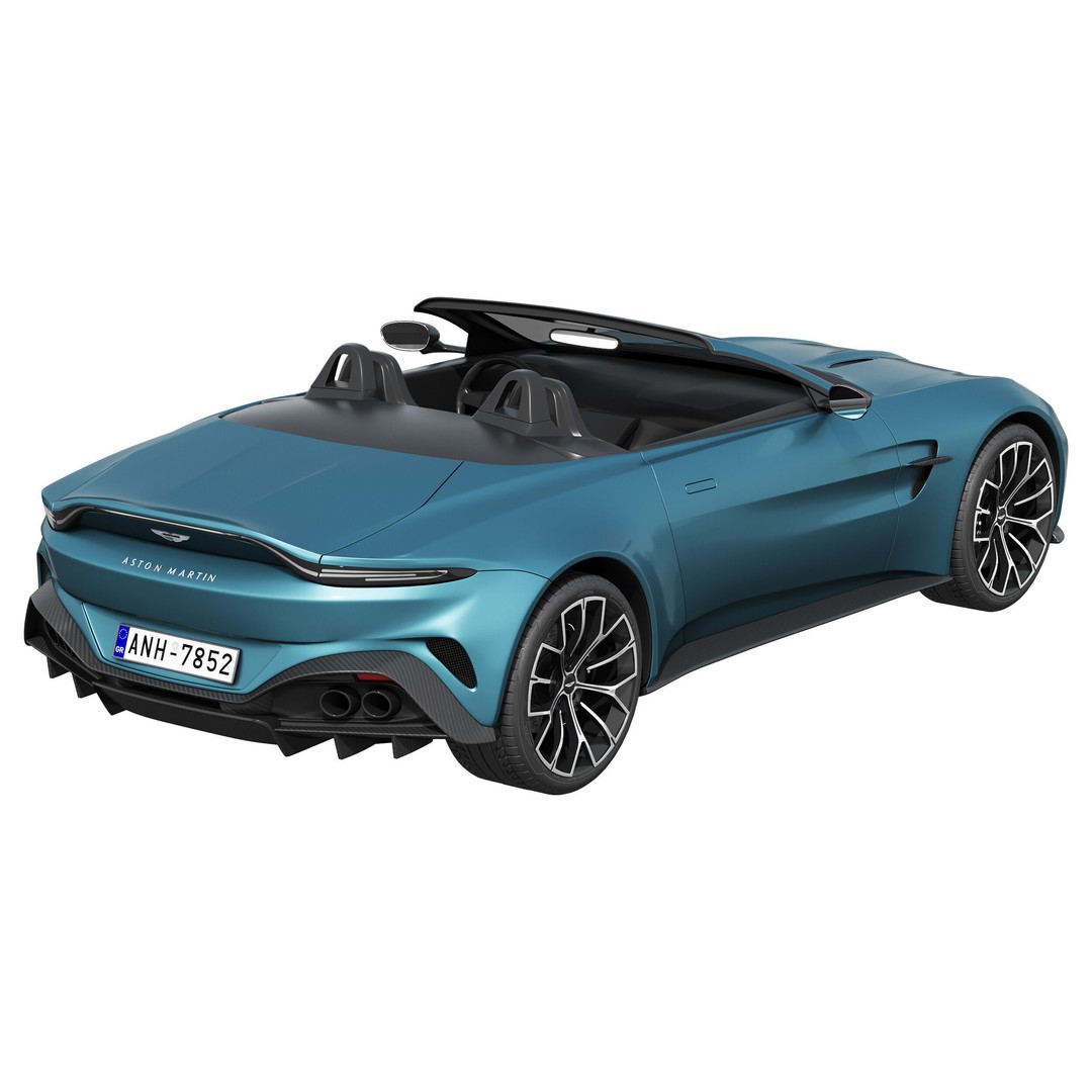 Aston Martin Vantage Roadster 3D Model – High Poly PBR Asset, FBX/OBJ - View 10