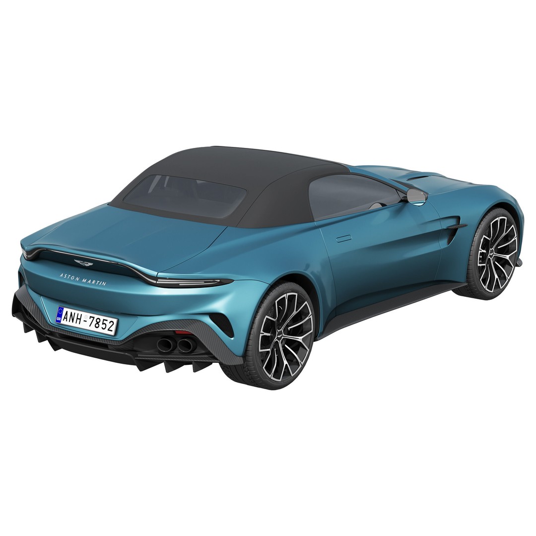 Aston Martin Vantage Roadster 3D Model – High Poly PBR Asset, FBX/OBJ - View 11