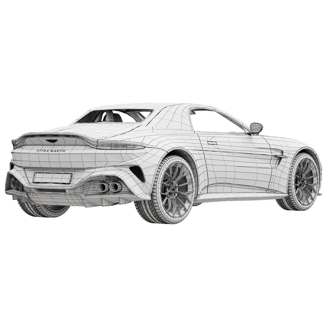 Aston Martin Vantage Roadster 3D Model – High Poly PBR Asset, FBX/OBJ - View 25