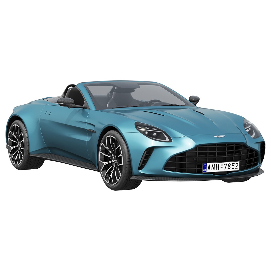 Aston Martin Vantage Roadster 3D Model – High Poly PBR Asset, FBX/OBJ - View 4