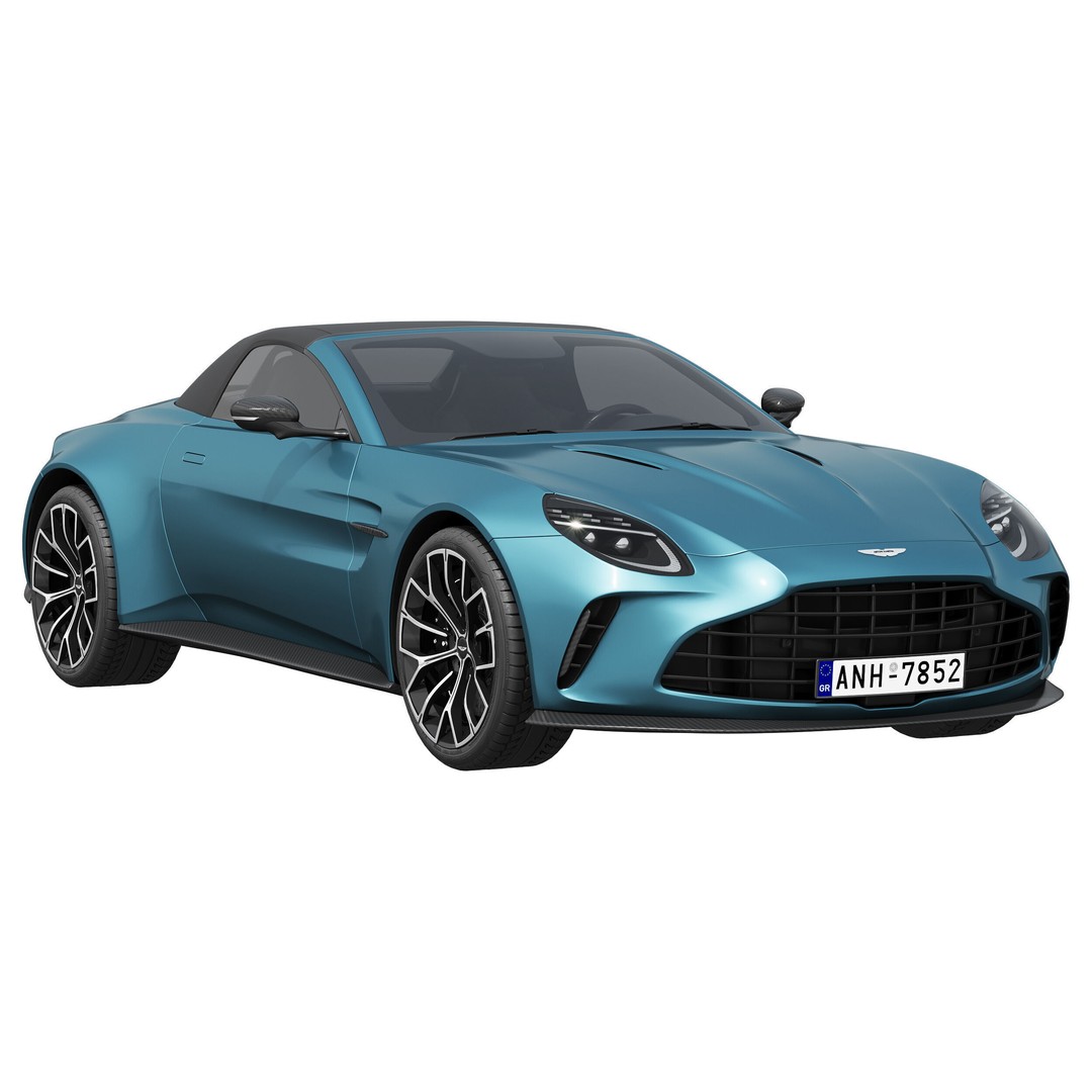 Aston Martin Vantage Roadster 3D Model – High Poly PBR Asset, FBX/OBJ - View 5