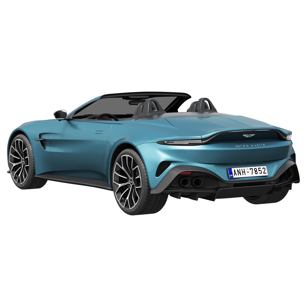 Aston Martin Vantage Roadster 3D Model – High Poly PBR Asset, FBX/OBJ - View 6
