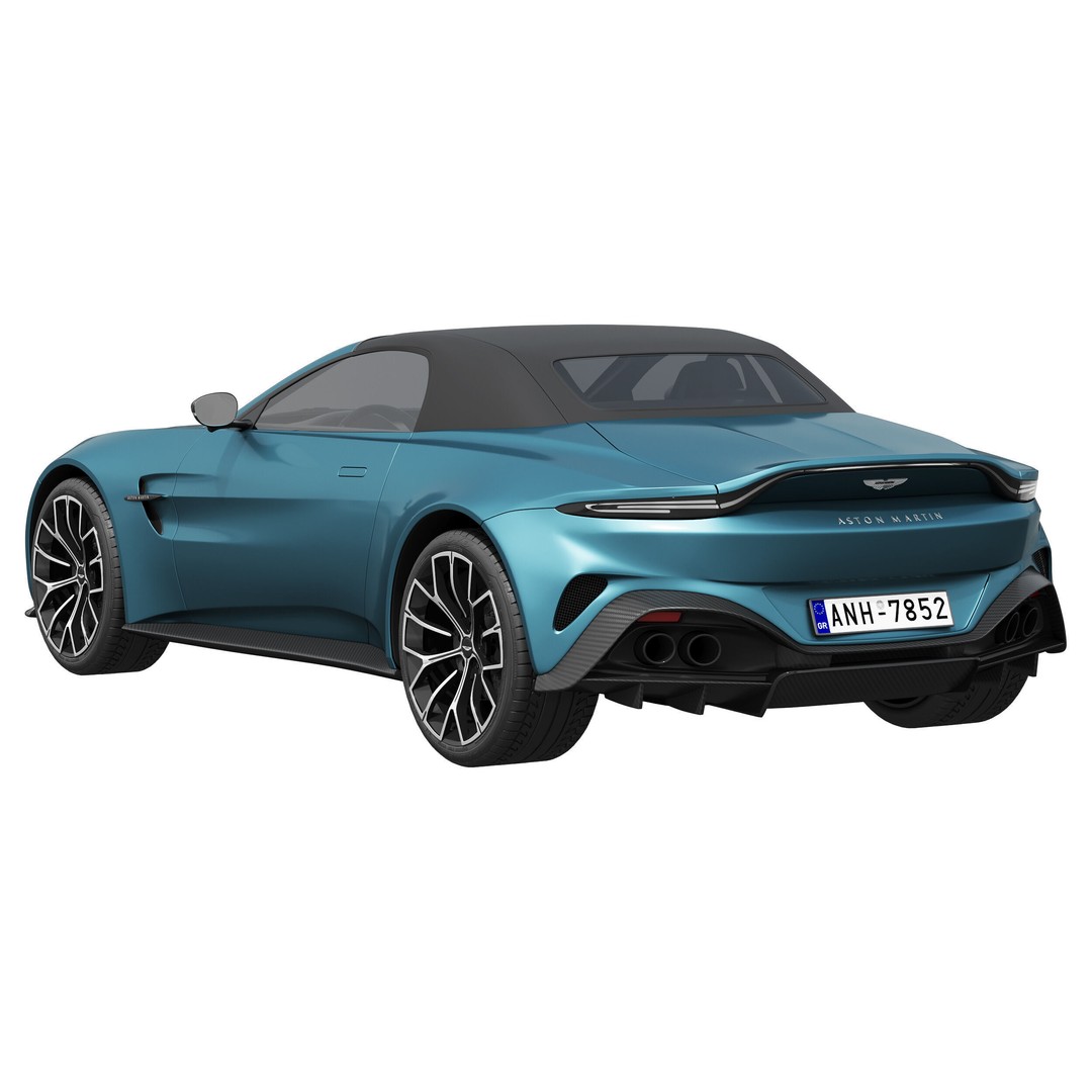 Aston Martin Vantage Roadster 3D Model – High Poly PBR Asset, FBX/OBJ - View 7