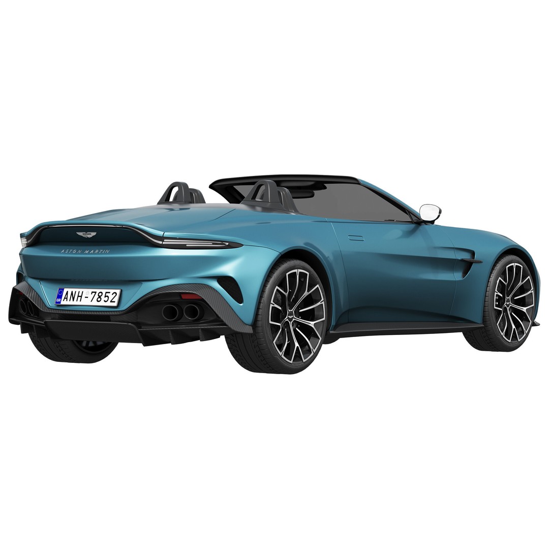 Aston Martin Vantage Roadster 3D Model – High Poly PBR Asset, FBX/OBJ - View 8