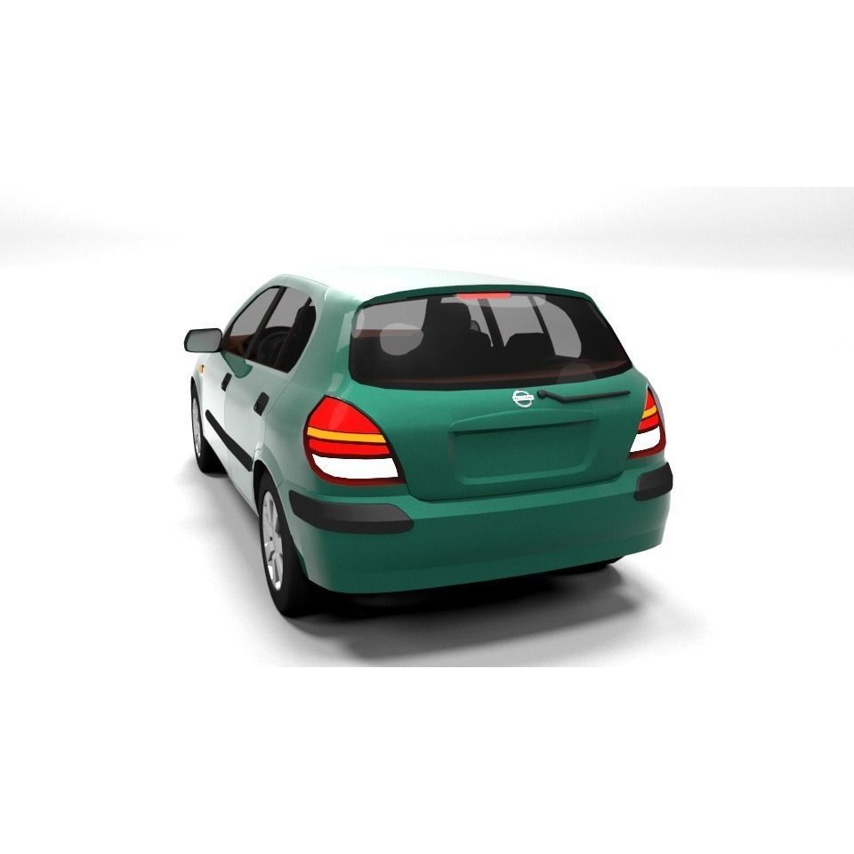 Nissan Almera 3D Model – Low Poly Game Asset, FBX, PBR - View 4