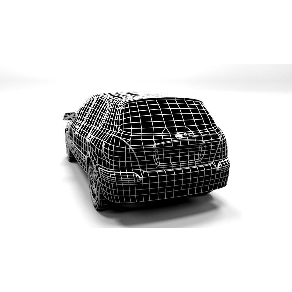 Nissan Almera 3D Model – Low Poly Game Asset, FBX, PBR - View 5