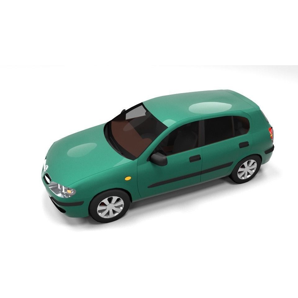 Nissan Almera 3D Model – Low Poly Game Asset, FBX, PBR - View 7
