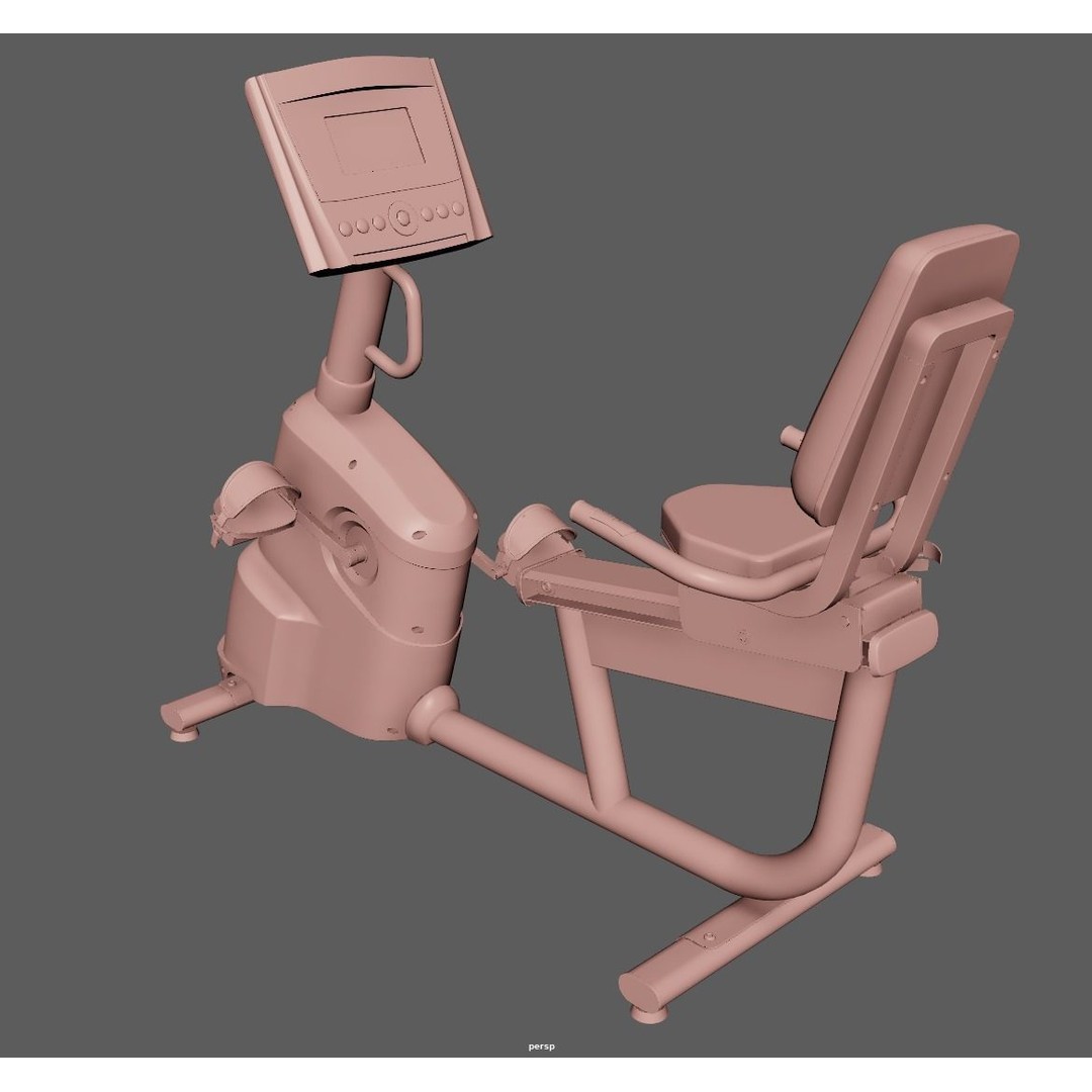 Indoor Cycling Exercise Bike 3D Model – PBR Textured Midpoly Asset, FBX - View 15