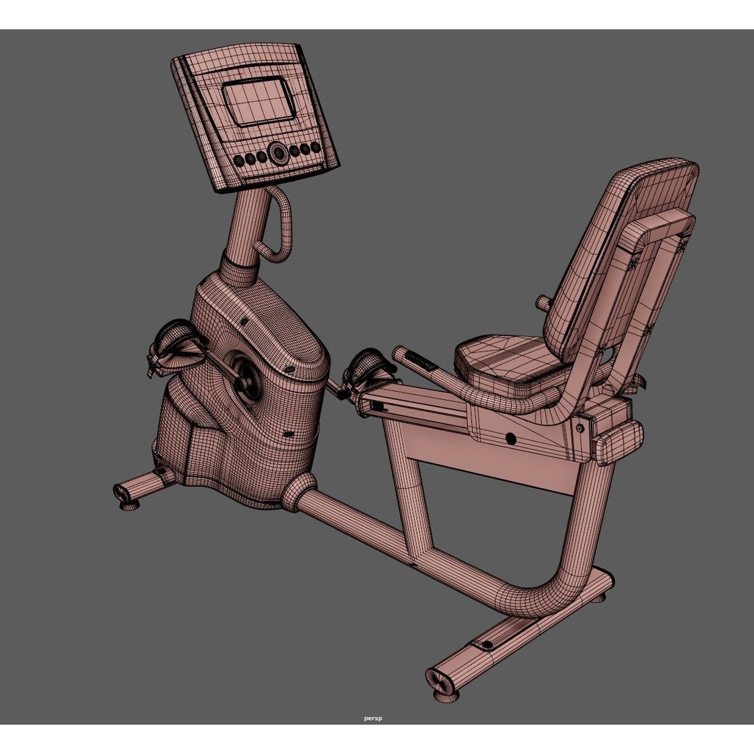 Indoor Cycling Exercise Bike 3D Model – PBR Textured Midpoly Asset, FBX - View 16