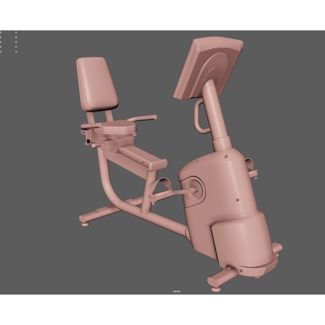 Indoor Cycling Exercise Bike 3D Model – PBR Textured Midpoly Asset, FBX - View 17