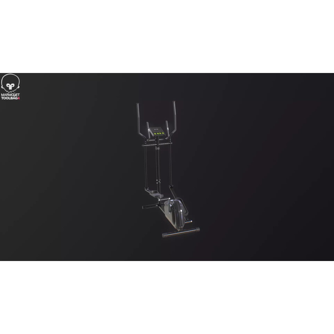 Gym Elliptical Trainer 3D Model – Low Poly Game Asset, FBX