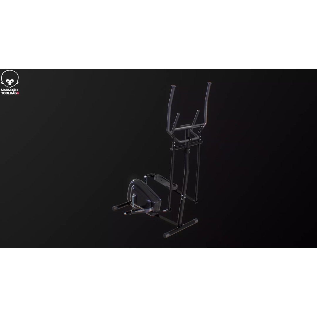 Gym Elliptical Trainer 3D Model – Low Poly Game Asset, FBX - View 13