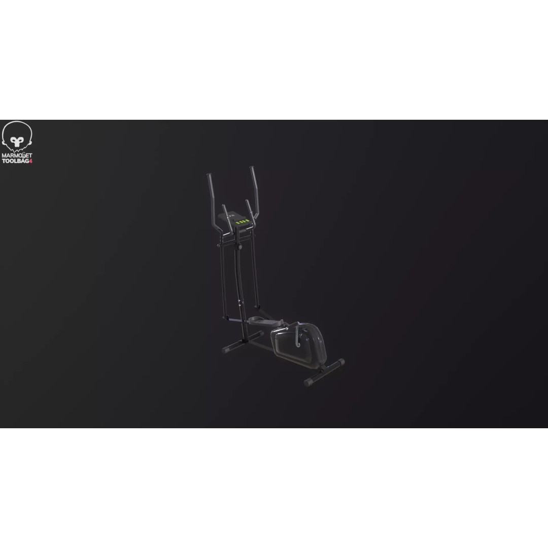 Gym Elliptical Trainer 3D Model – Low Poly Game Asset, FBX - View 16