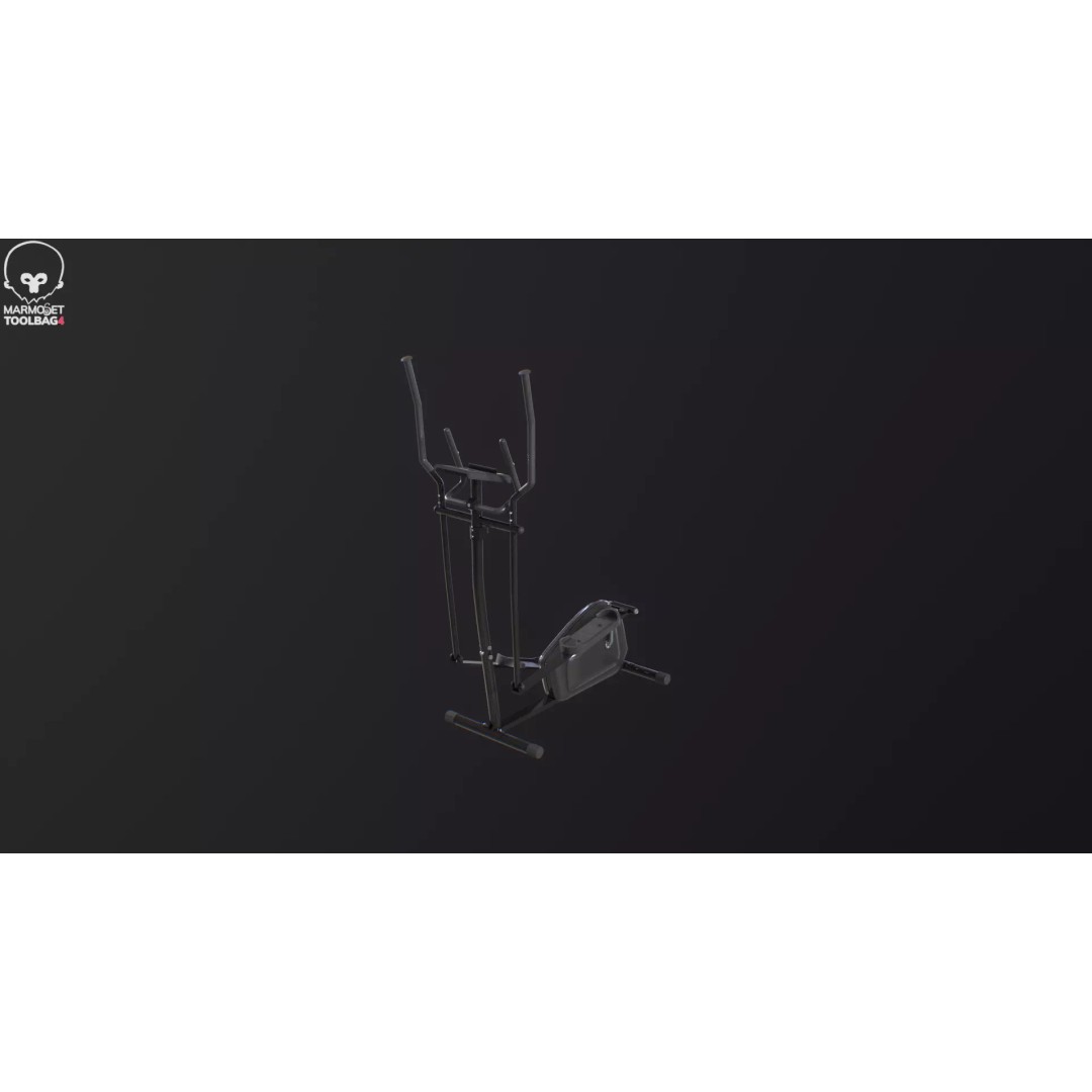 Gym Elliptical Trainer 3D Model – Low Poly Game Asset, FBX - View 19