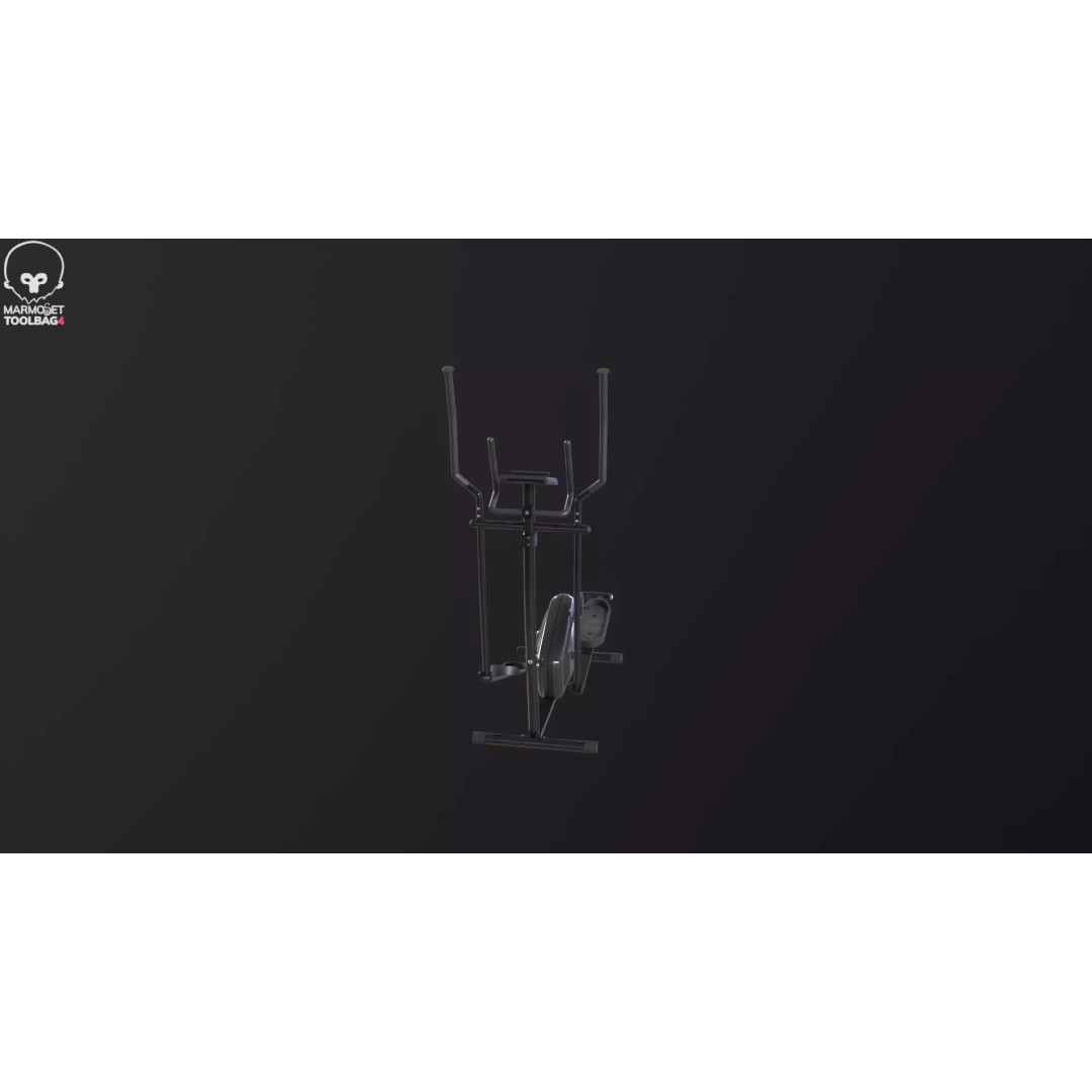 Gym Elliptical Trainer 3D Model – Low Poly Game Asset, FBX - View 20