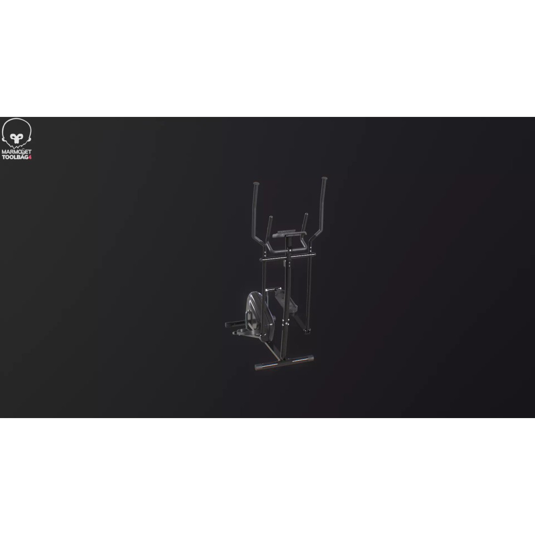 Gym Elliptical Trainer 3D Model – Low Poly Game Asset, FBX - View 21