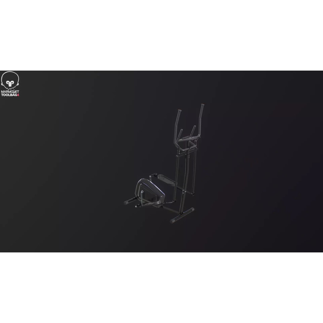 Gym Elliptical Trainer 3D Model – Low Poly Game Asset, FBX - View 22
