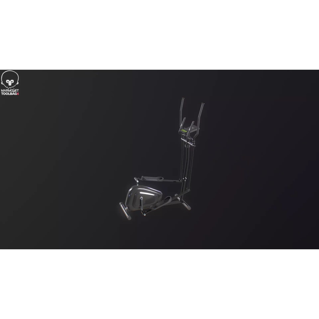 Gym Elliptical Trainer 3D Model – Low Poly Game Asset, FBX - View 24