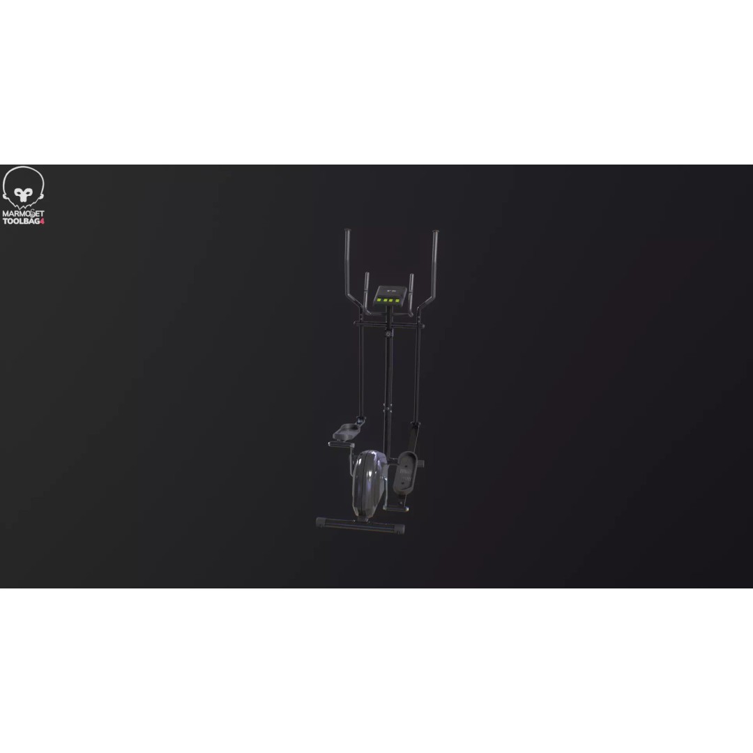 Gym Elliptical Trainer 3D Model – Low Poly Game Asset, FBX - View 26