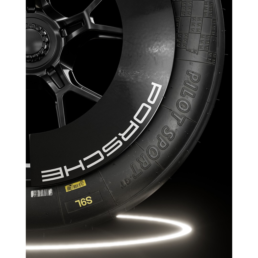 Michelin Pilot Sport GT 3D Model – PBR Tire with UV Mapping, FBX - View 4