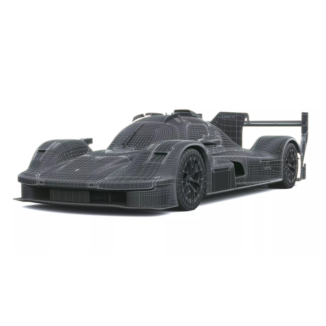 Porsche 963 RSP 2026 3D Model – Low Poly Racing Car Asset, FBX - View 29