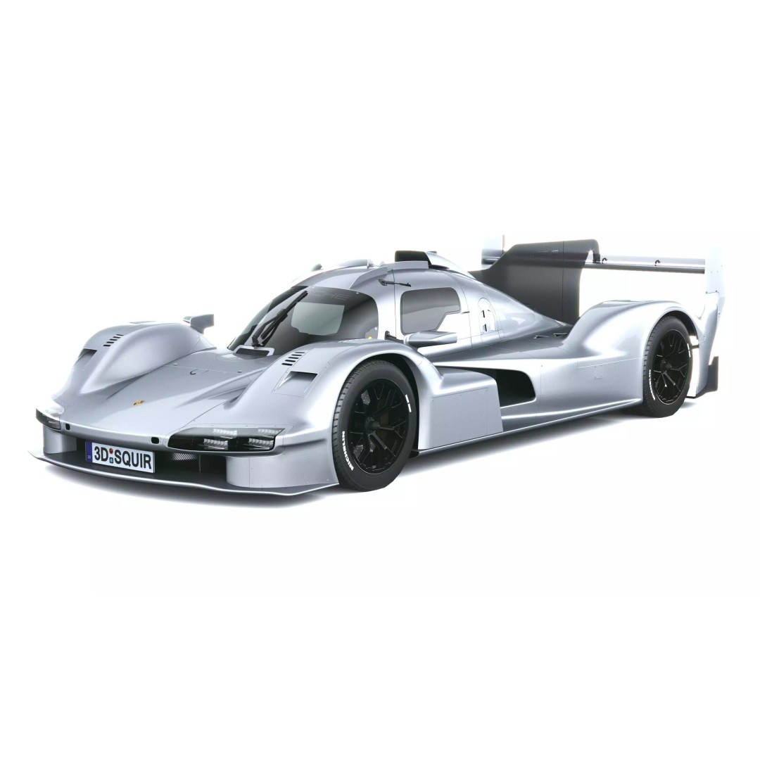 Porsche 963 RSP 2026 3D Model – Low Poly Racing Car Asset, FBX - View 3