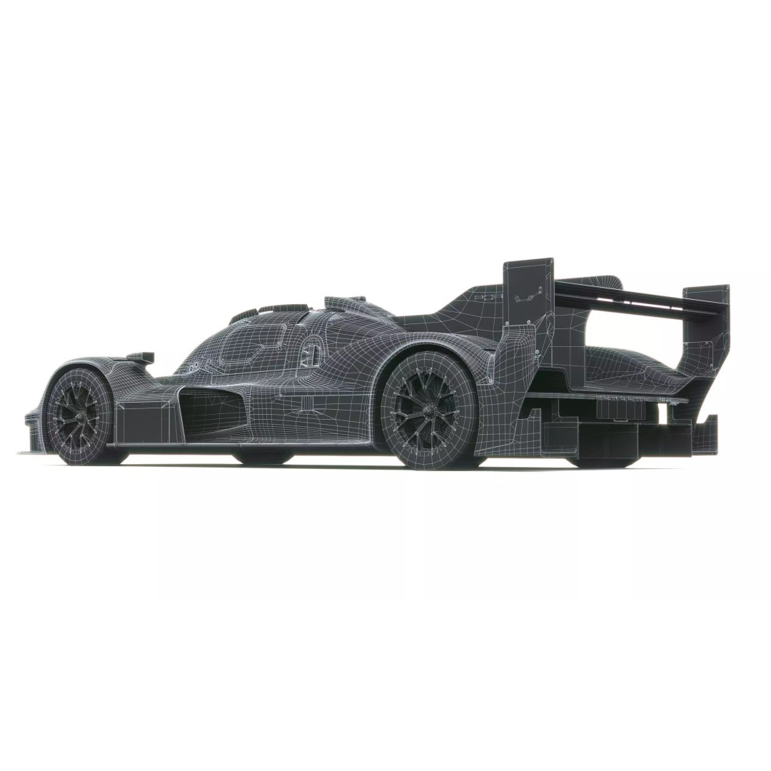 Porsche 963 RSP 2026 3D Model – Low Poly Racing Car Asset, FBX - View 30