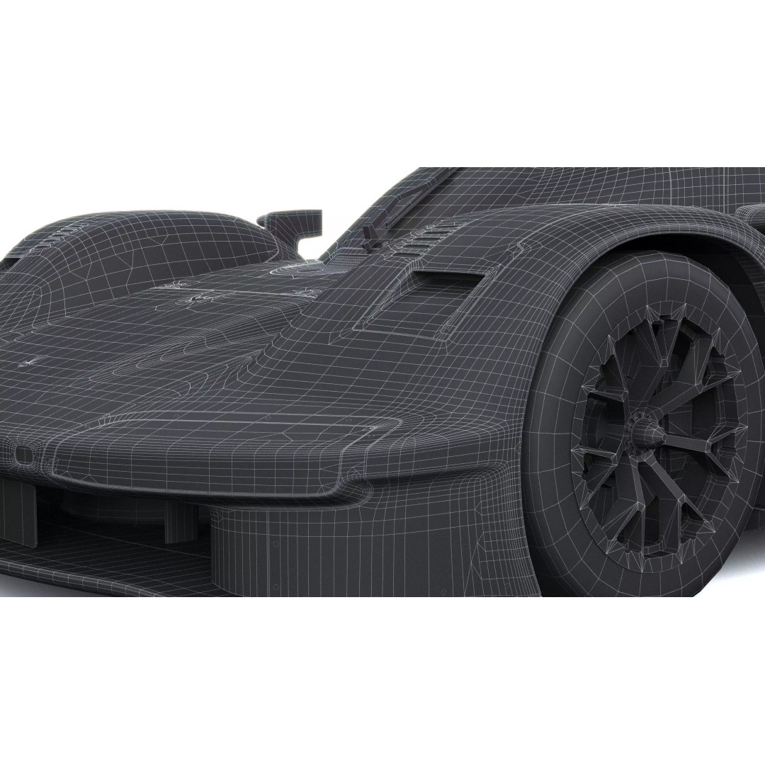 Porsche 963 RSP 2026 3D Model – Low Poly Racing Car Asset, FBX - View 32