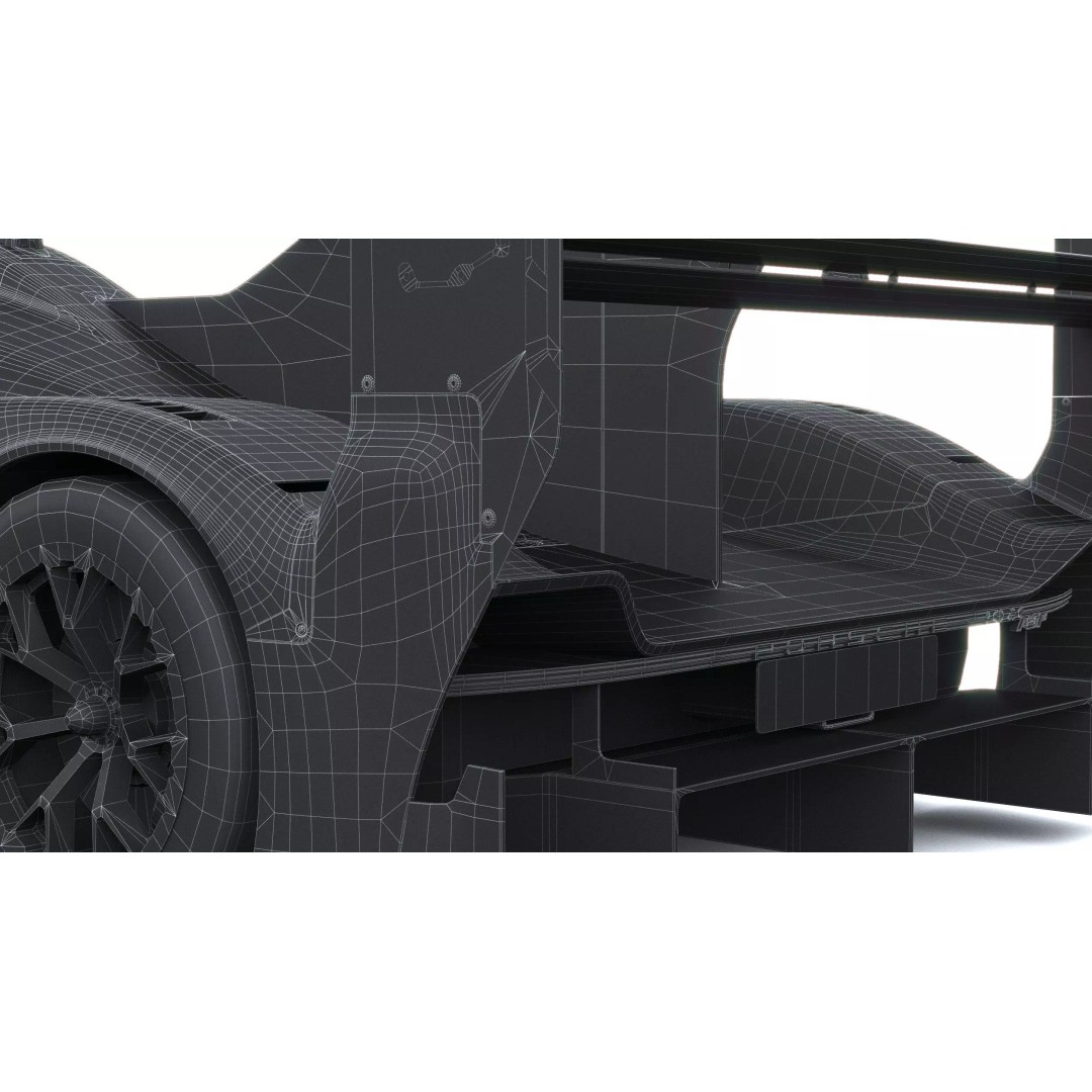 Porsche 963 RSP 2026 3D Model – Low Poly Racing Car Asset, FBX - View 33