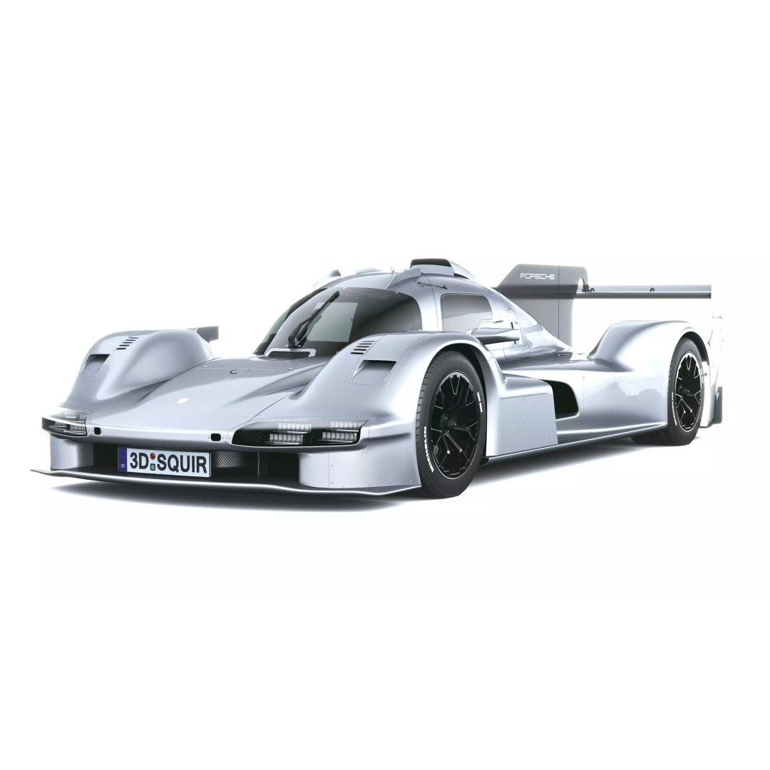 Porsche 963 RSP 2026 3D Model – Low Poly Racing Car Asset, FBX - View 4