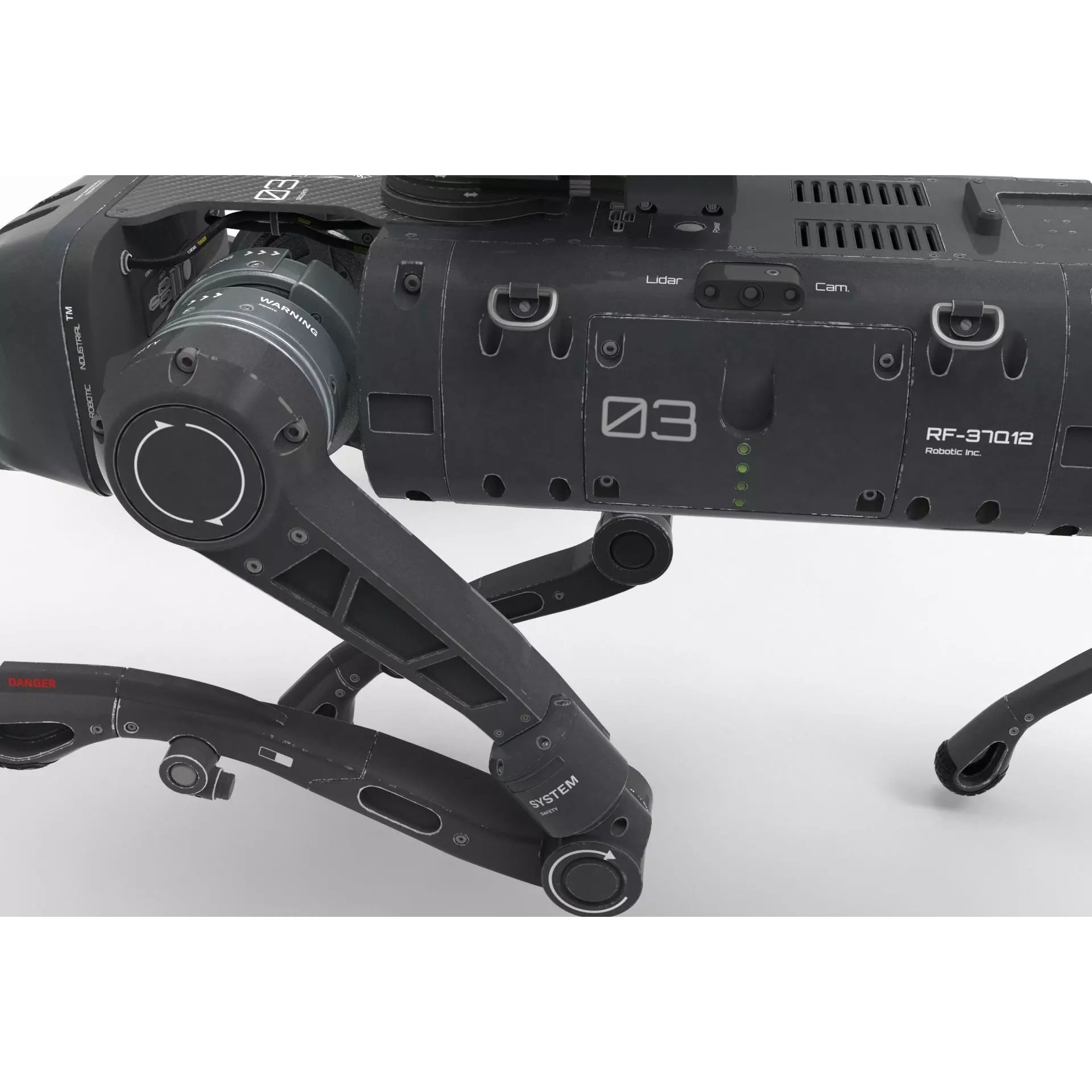 Military Robot Dog - Game-Ready 3D Model - View 12