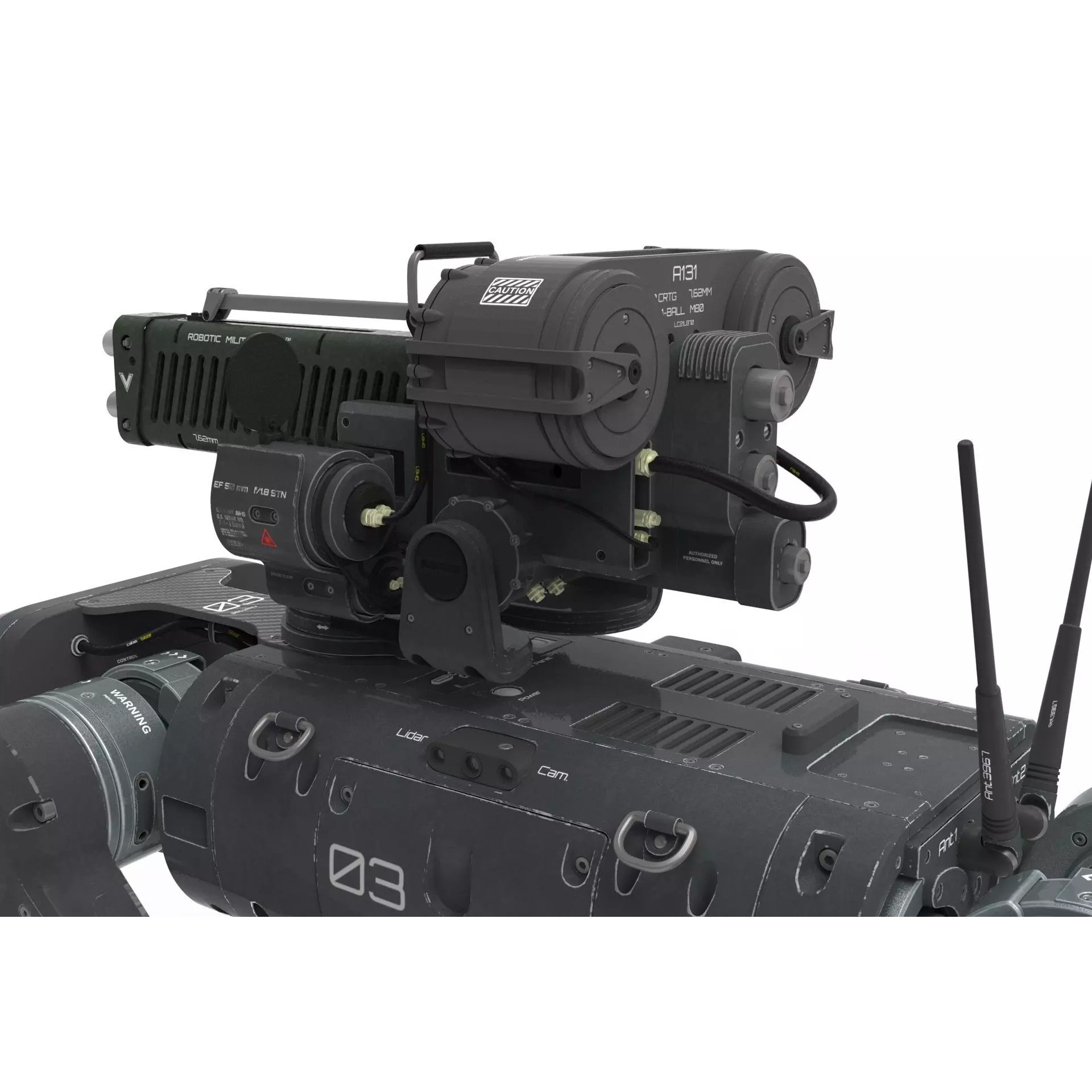 Military Robot Dog - Game-Ready 3D Model - View 17
