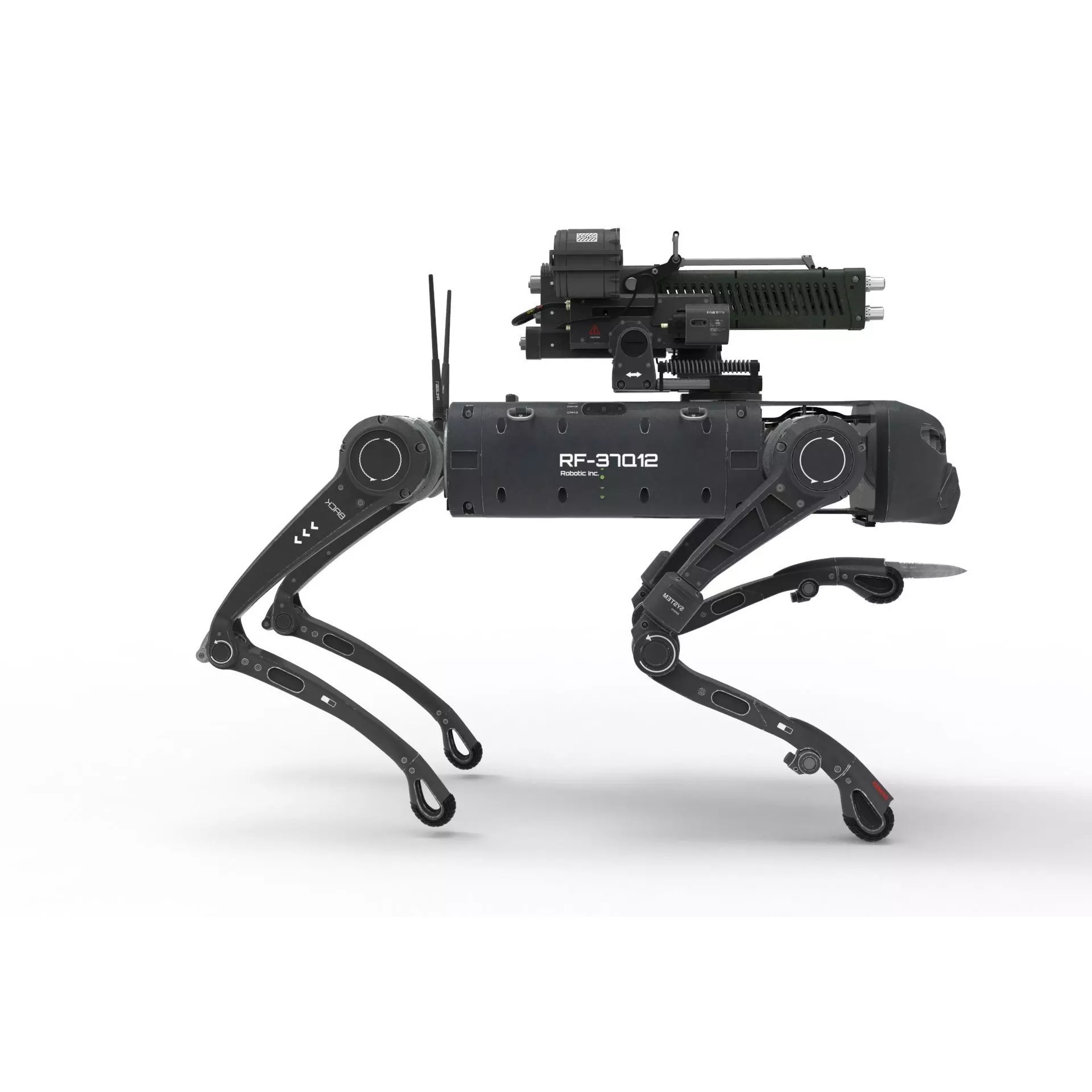 Military Robot Dog - Game-Ready 3D Model - View 25