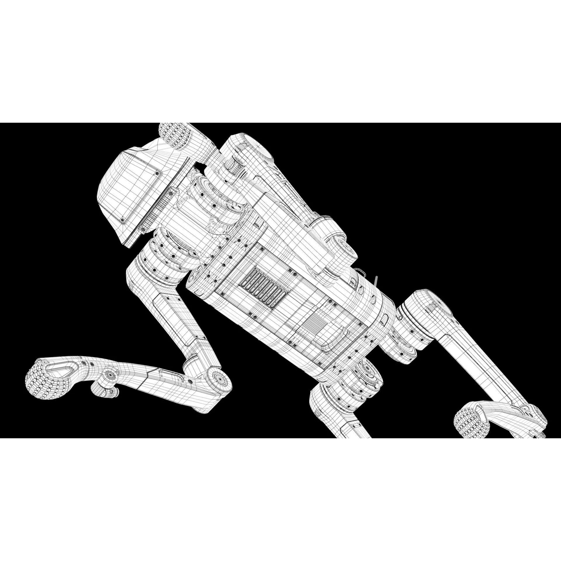 Military Robot Dog - Game-Ready 3D Model - View 31