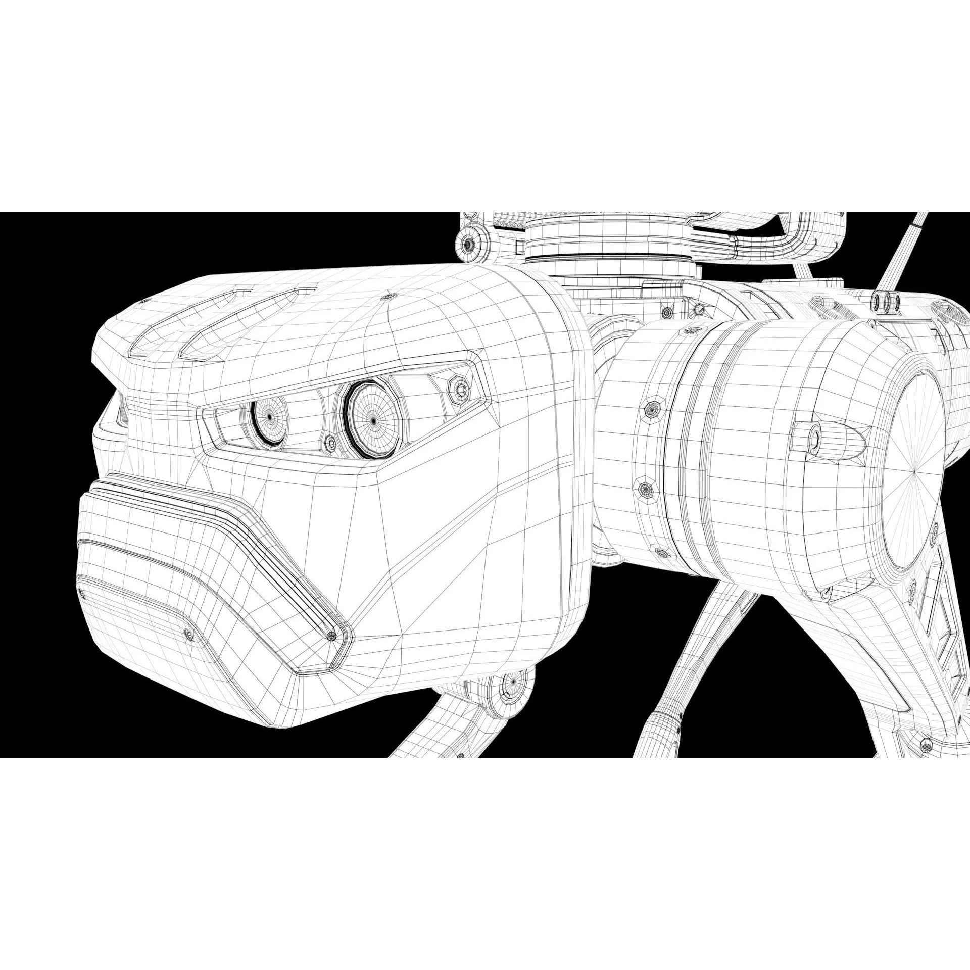 Military Robot Dog - Game-Ready 3D Model - View 32