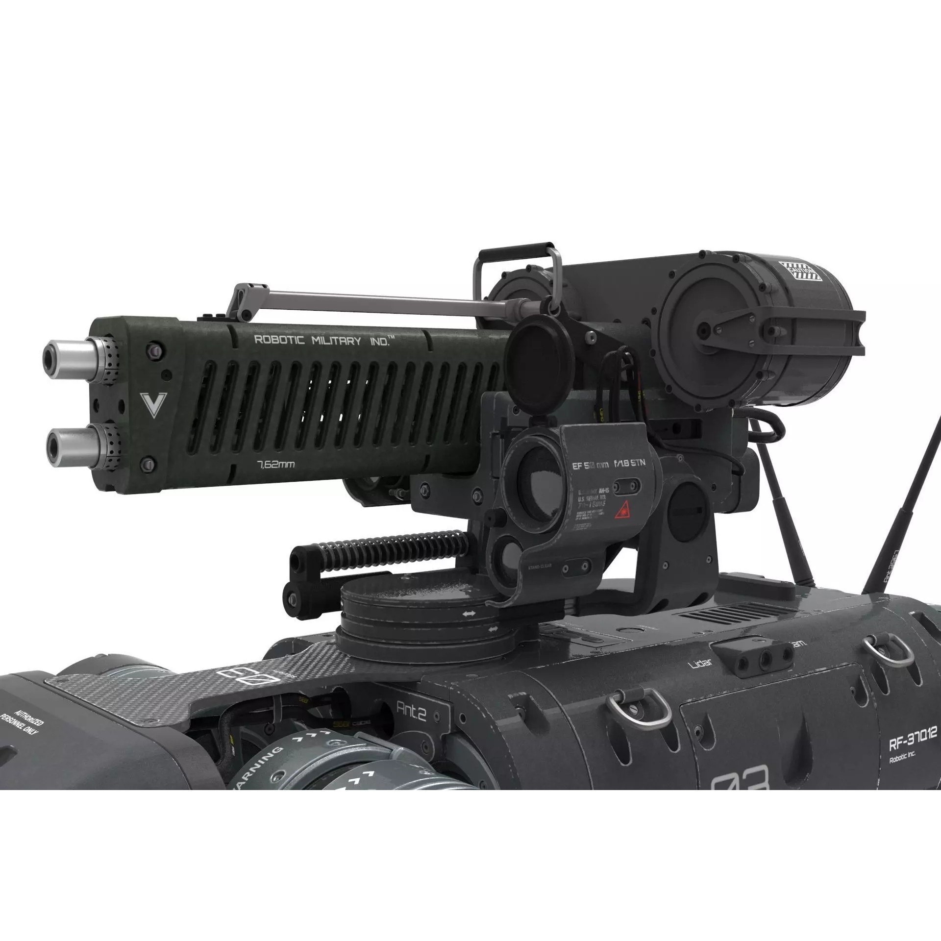 Military Robot Dog - Game-Ready 3D Model - View 4