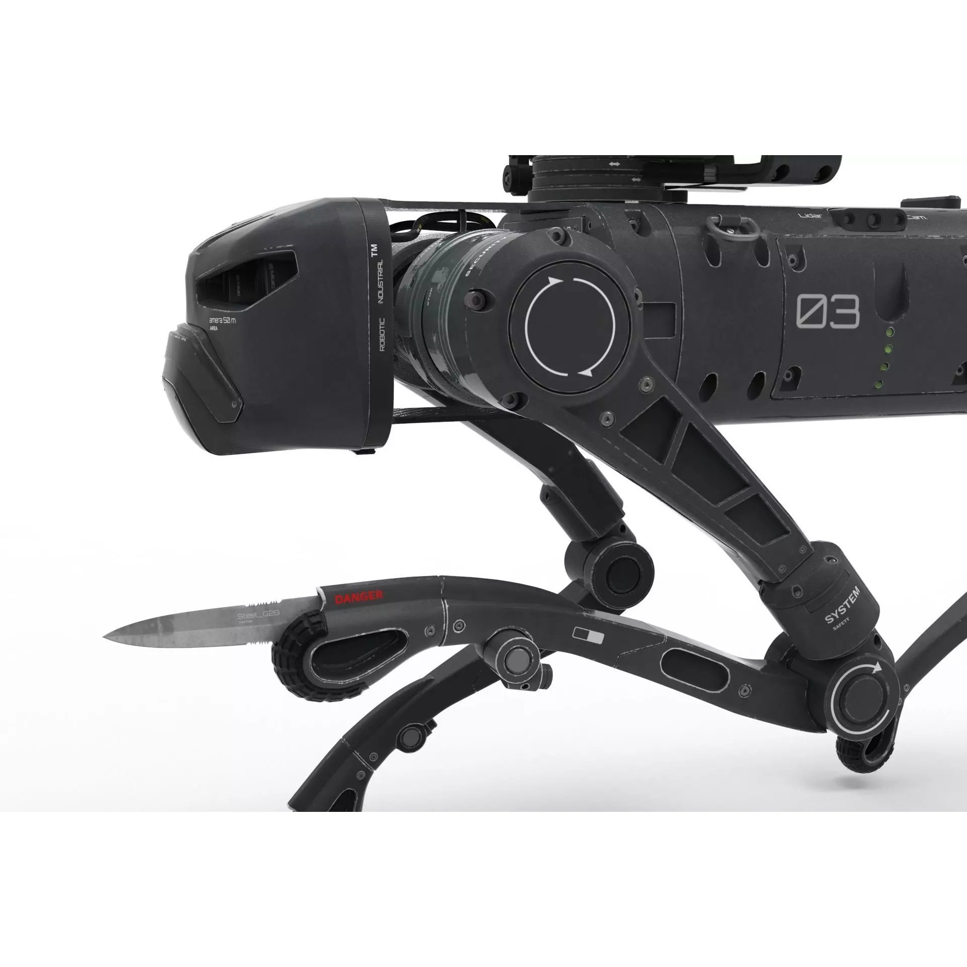 Military Robot Dog - Game-Ready 3D Model - View 7