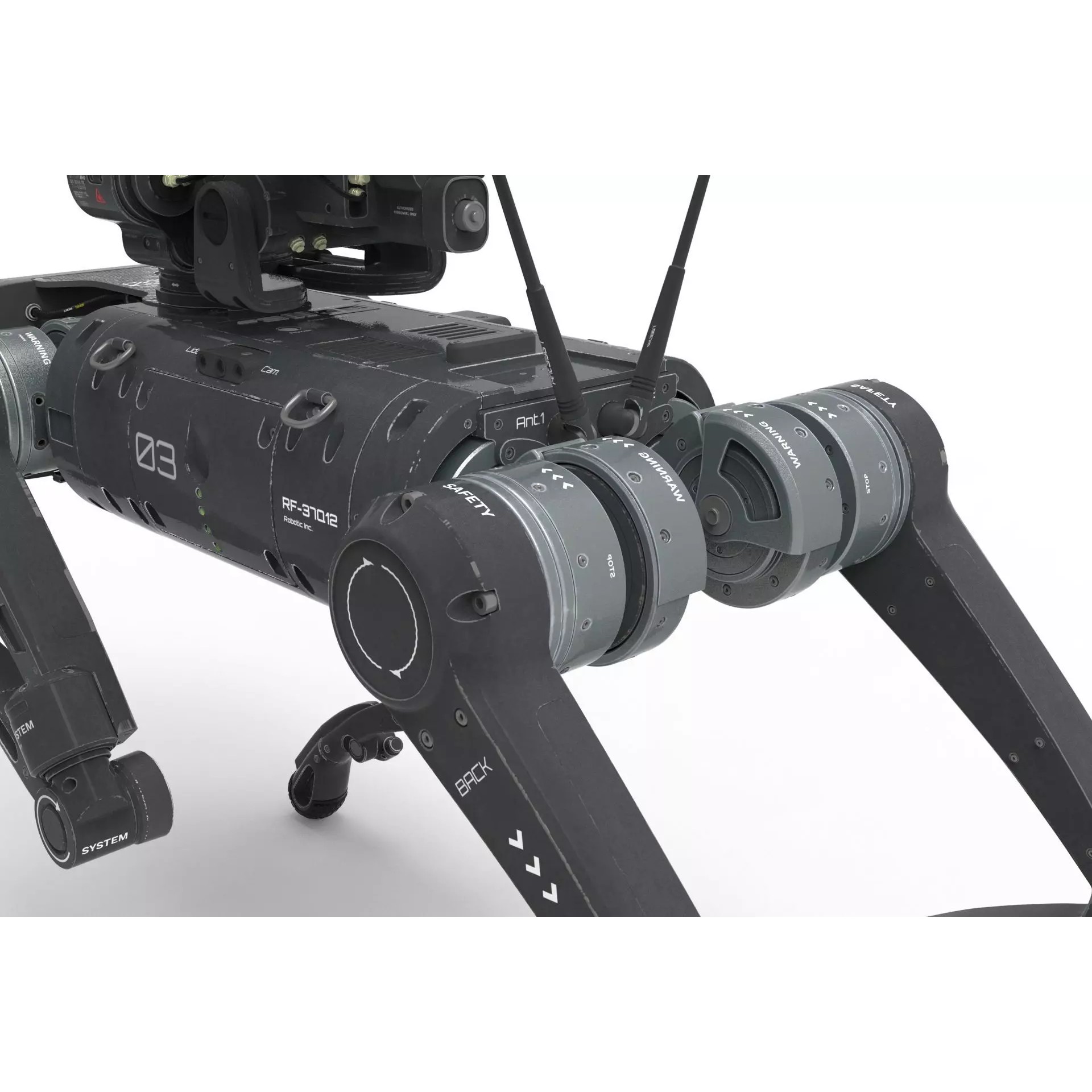 Military Robot Dog - Game-Ready 3D Model - View 8