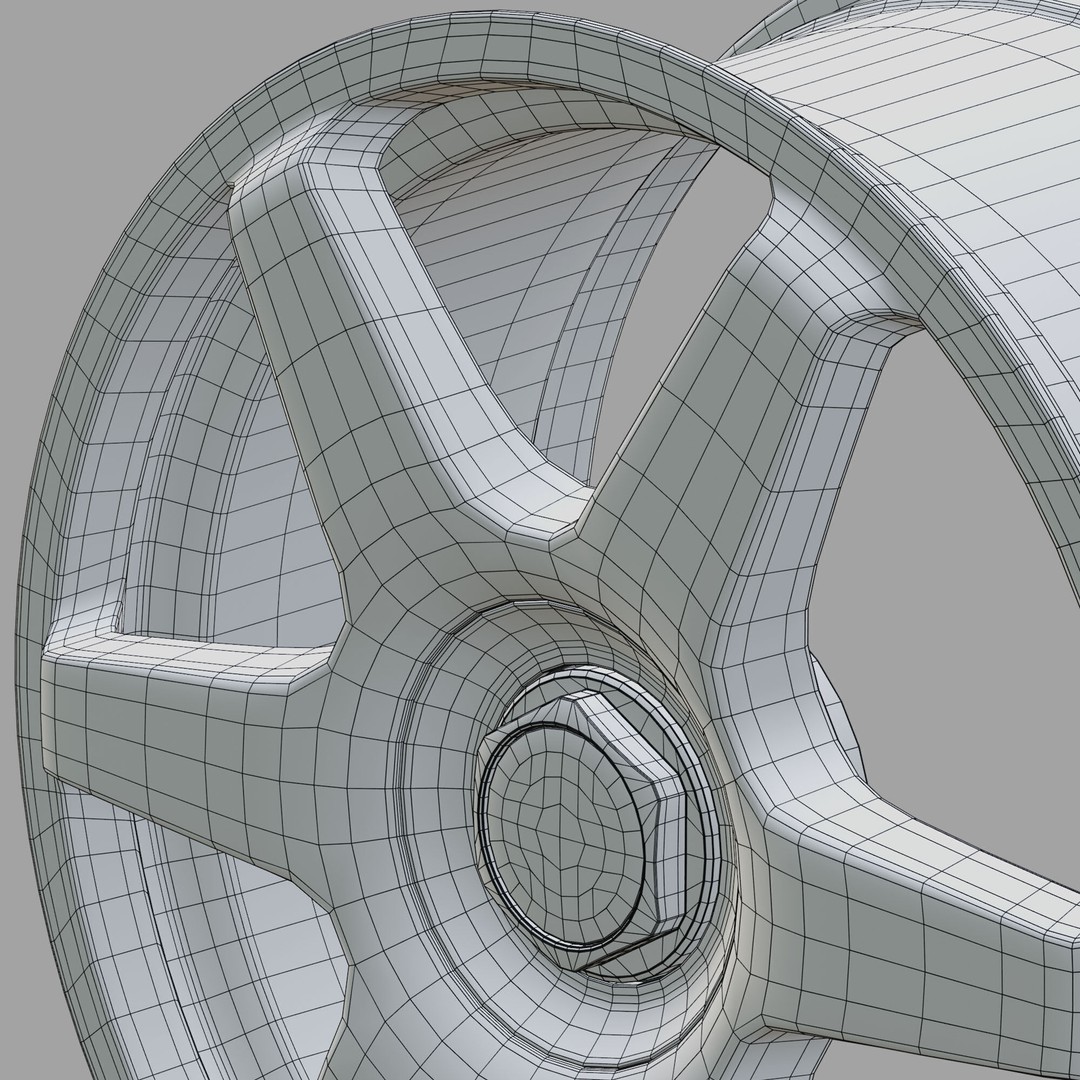 Rotiform SIX Wheel 3D Model – High Poly PBR Asset, Blender, FBX, OBJ - View 13