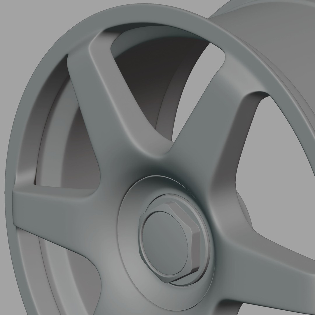 Rotiform SIX Wheel 3D Model – High Poly PBR Asset, Blender, FBX, OBJ - View 15