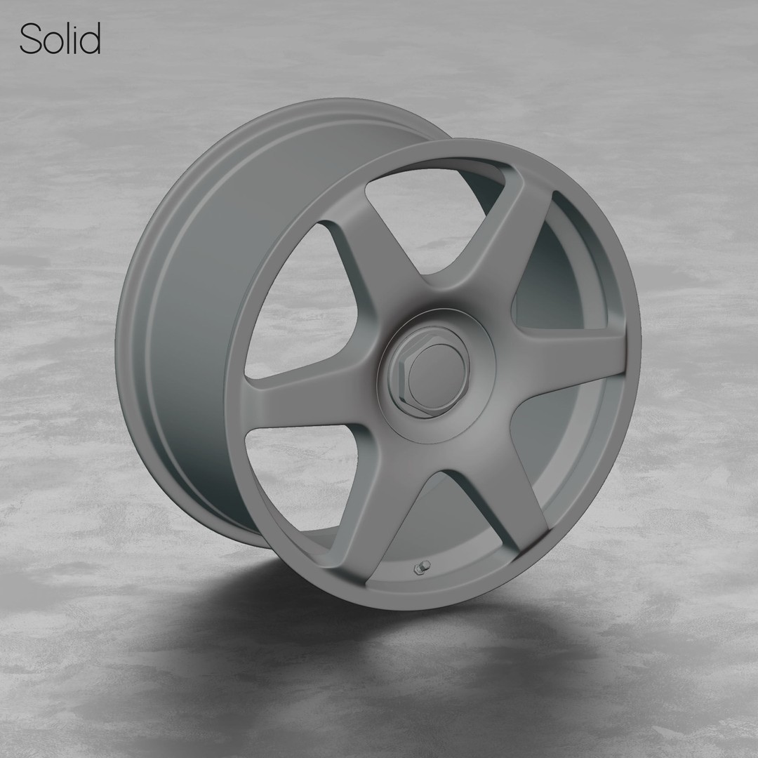 Rotiform SIX Wheel 3D Model – High Poly PBR Asset, Blender, FBX, OBJ - View 5