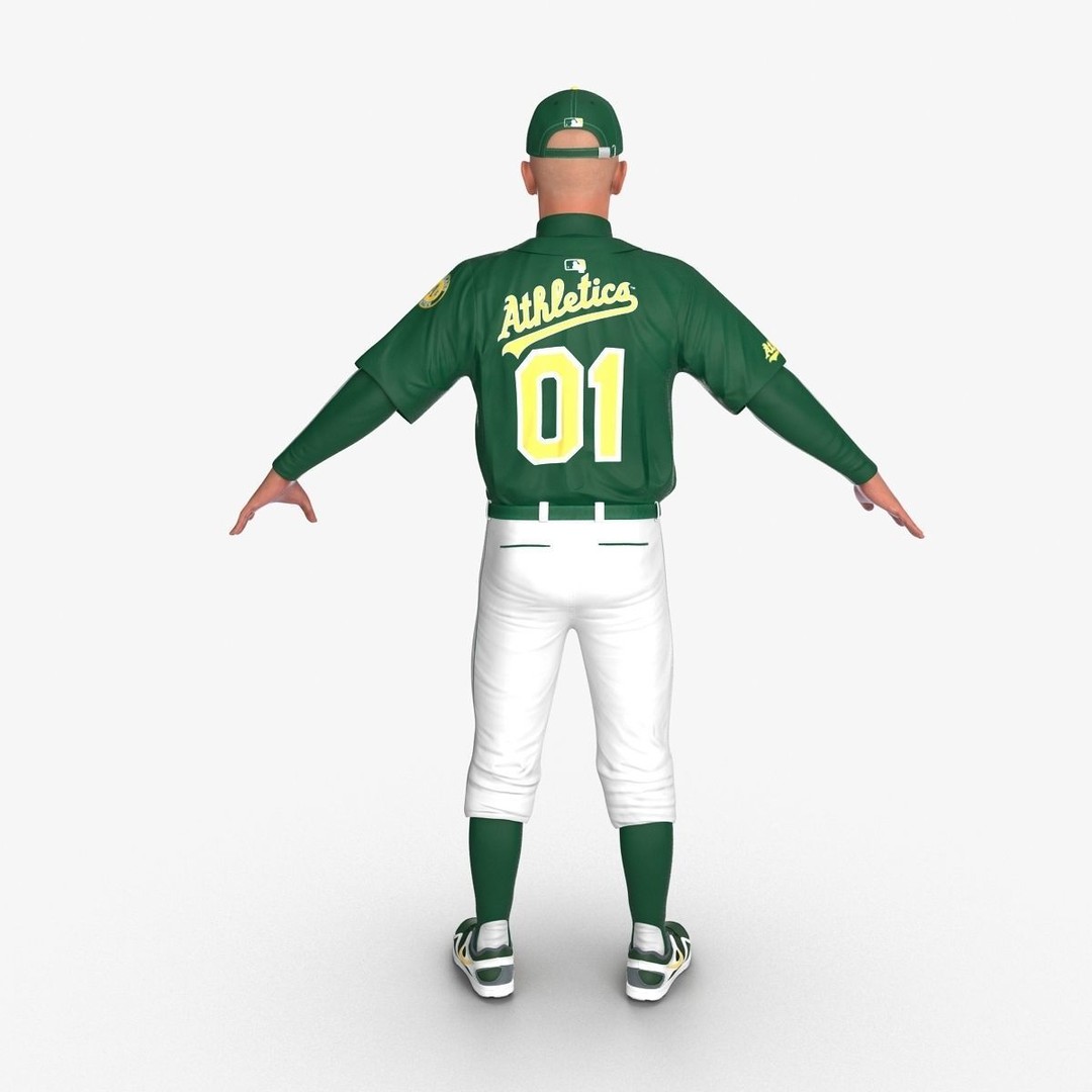 Baseball Player 3D Model – High Poly Game Asset, FBX, PBR - View 10
