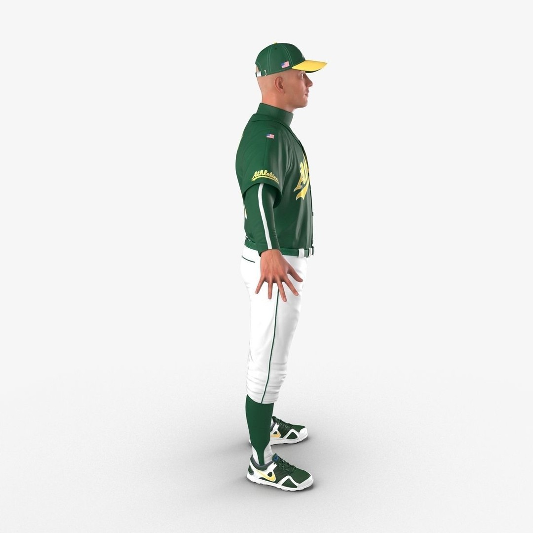 Baseball Player 3D Model – High Poly Game Asset, FBX, PBR - View 11