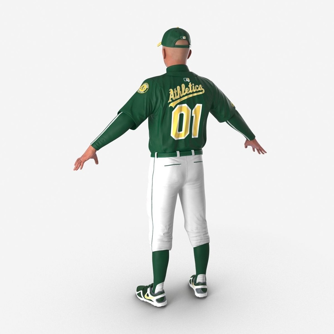 Baseball Player 3D Model – High Poly Game Asset, FBX, PBR - View 15