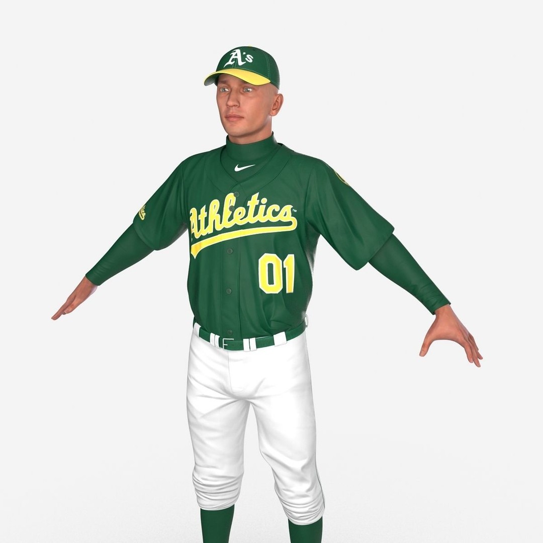 Baseball Player 3D Model – High Poly Game Asset, FBX, PBR - View 17