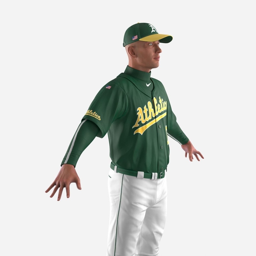 Baseball Player 3D Model – High Poly Game Asset, FBX, PBR - View 18